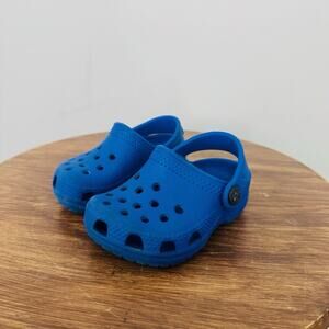 Crocs Royal Blue Slip On Clogs Infants Size 2